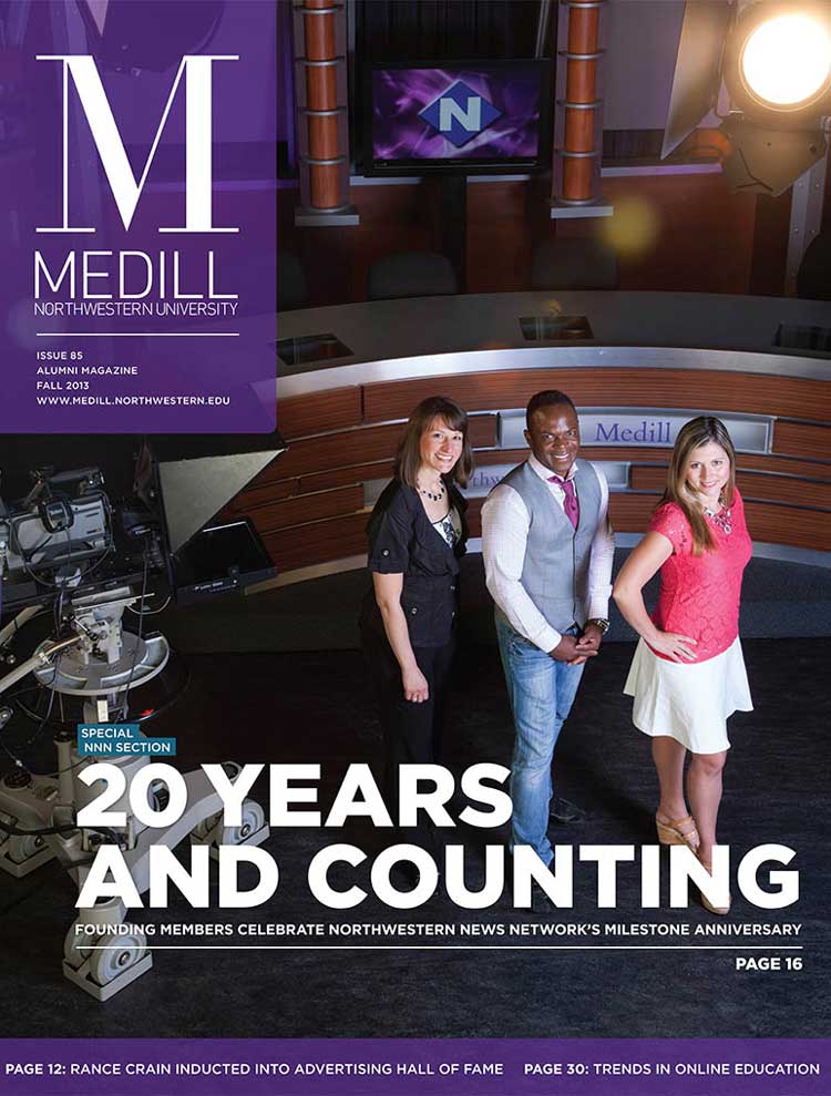 Fall 2013 Cover of Medill Magazine