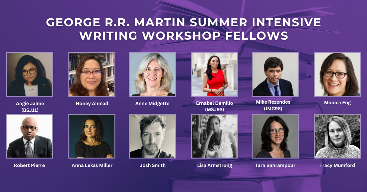 George R.R. Martin Summer Intensive Writing Workshop Fellows. Headshots of the twelve fellows.