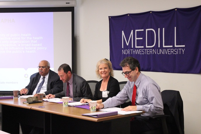 Panelists speak at Medill's Health Care Reporting Conference