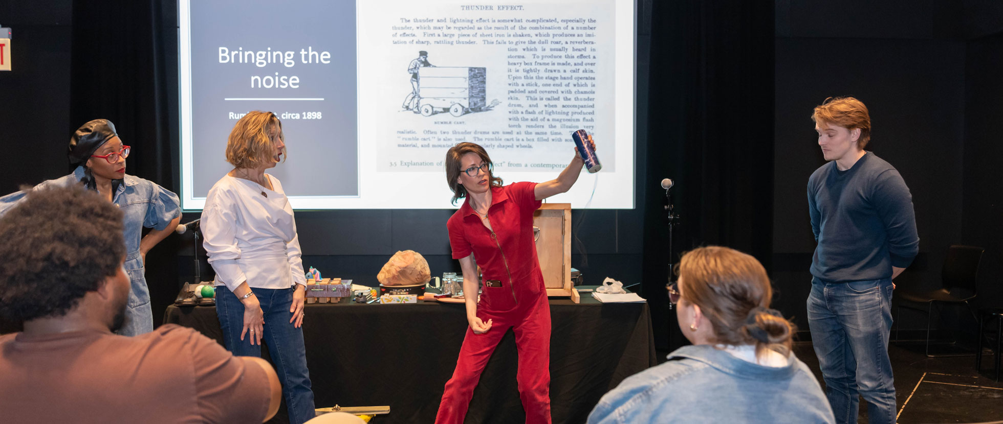 Audiophile Conference demonstration called noise party