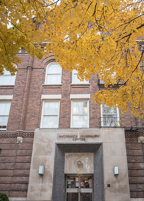 Fisk Hall in fall.