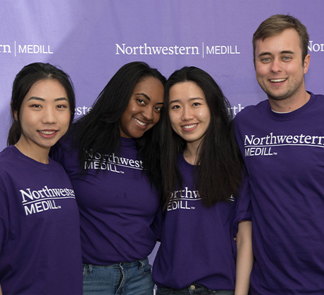 Students posing for a photo.