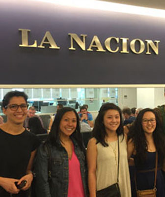 Students at La Nacion.