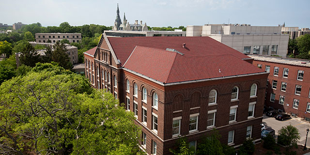 Fisk Hall on Evanston campus.