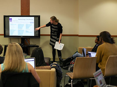 Students listening to a lecture