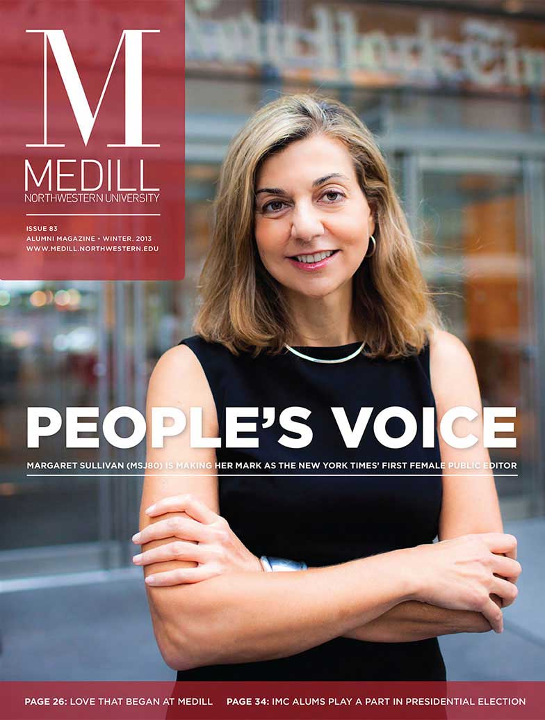Cover of Winter 2013 Medill Magazine