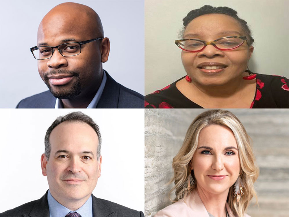 Headshot photos of new Medill Board of Advisers members