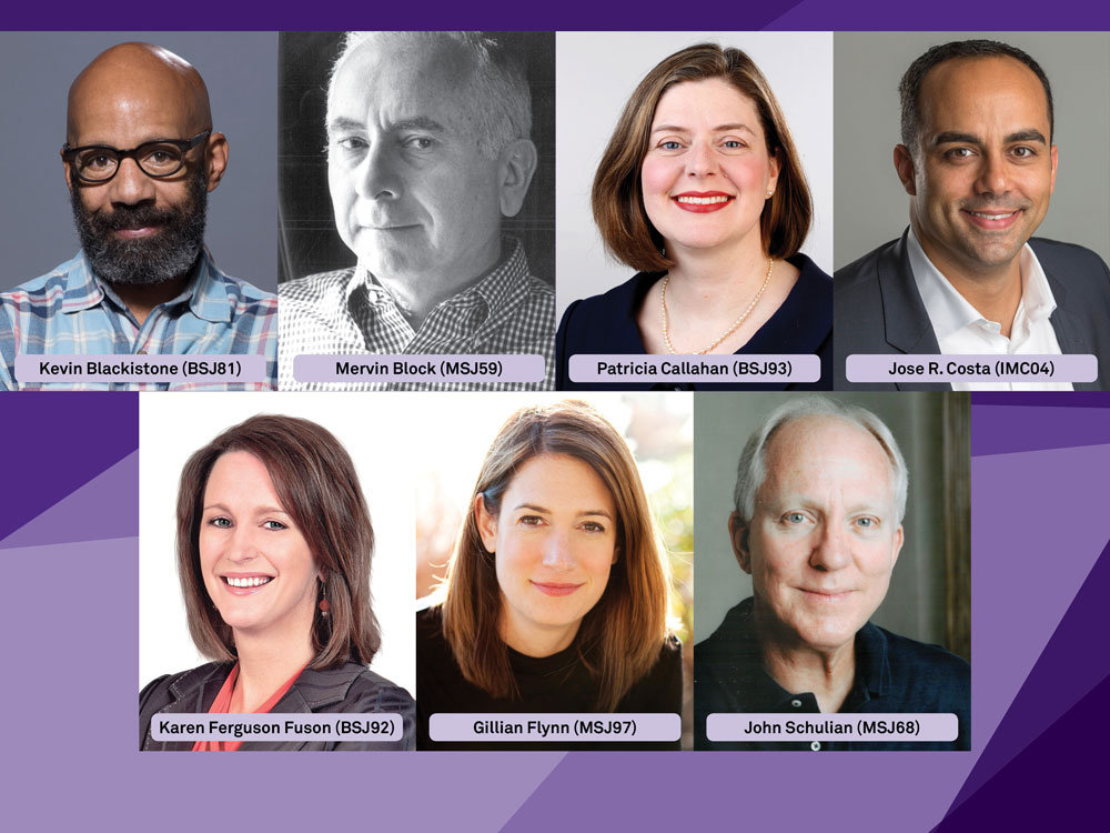 Headshot photos of the 2018 Medill Hall of Achievement inductees