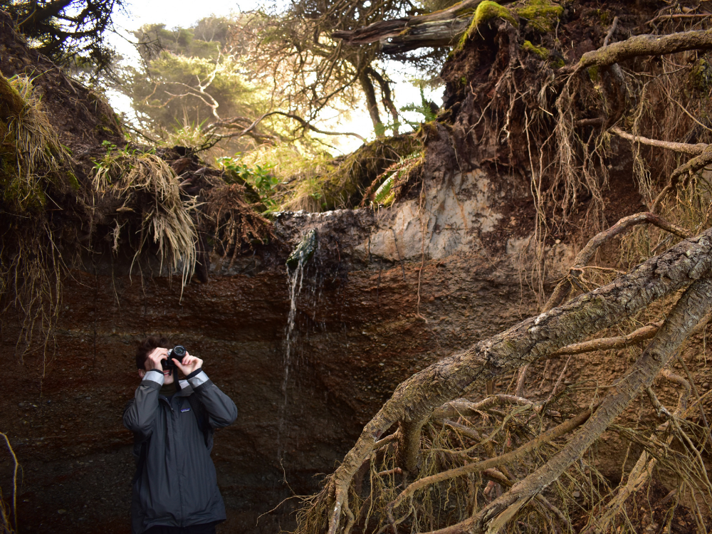 Yahya Salem (MSJ22) photographing in the Pacific Northwest.