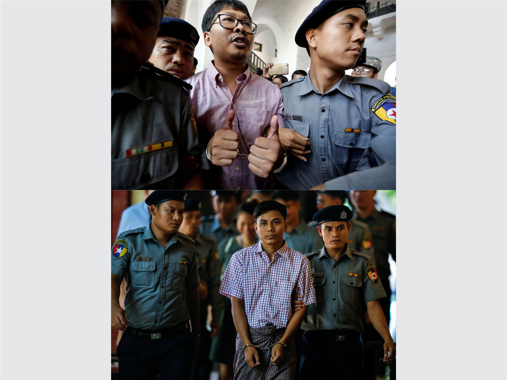 Reuters journalists Wa Lone and Kyaw Soe Oo