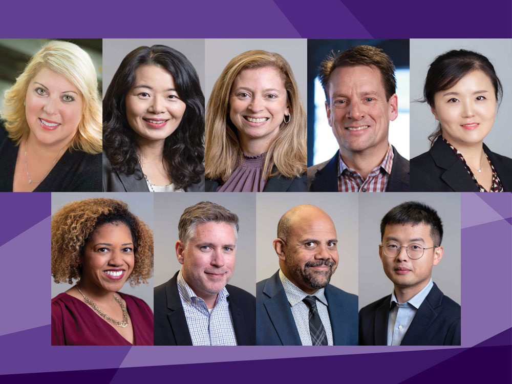 Headshots of new Medill faculty members