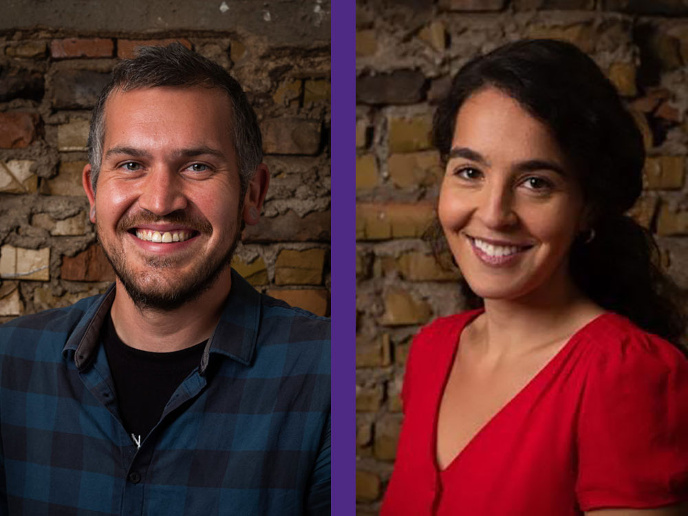 Side-by-side headshots of Michael Barajas and Sophie Novack.