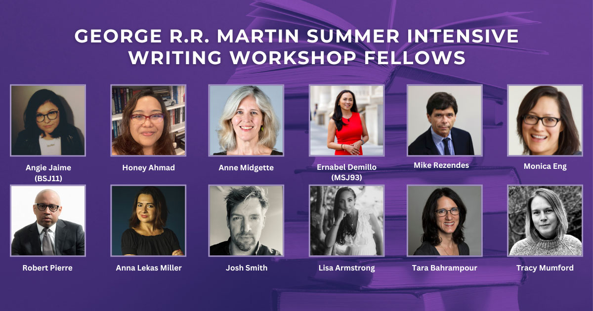 George R.R. Martin Summer Intensive Writing Workshop Fellows. Headshots of the twelve fellows.