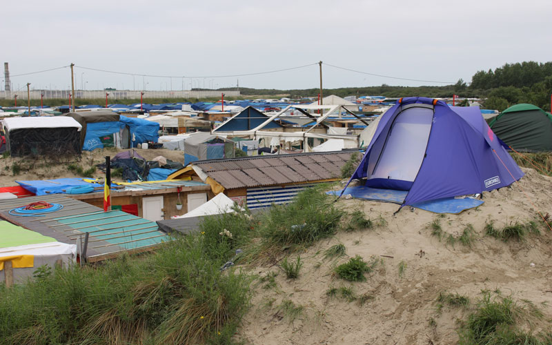 BSJ Paris - Calais Hill in the jungle refugee camp