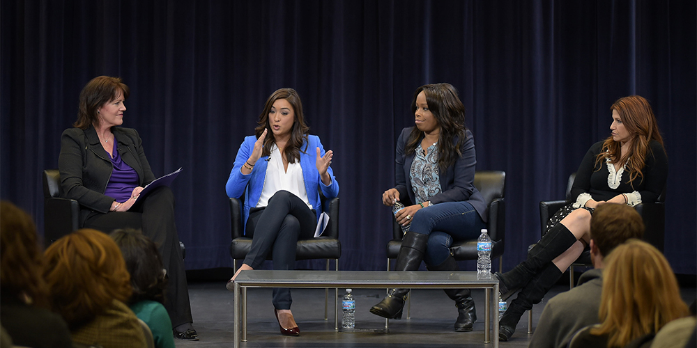 Women in sports power team, Brennan, Hubbarth, Oliver, Nichols