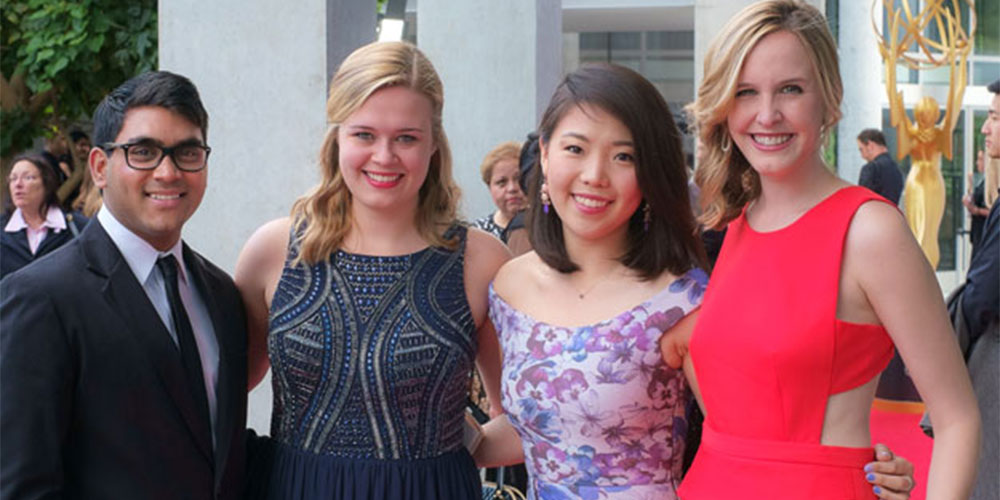 Orko Manna (BSJ16), Gabrielle Ake (BSJ16), Sharon Yoo (BSJ15) and Catherine Reid (BSJ15)