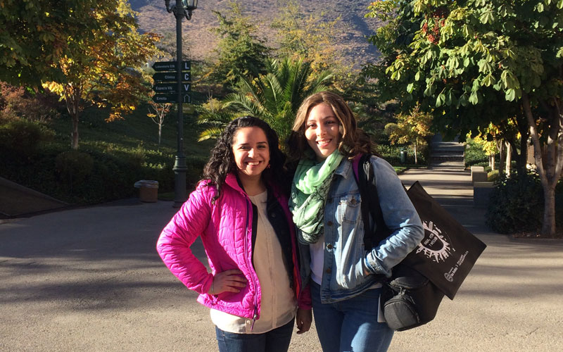 Medill students photograph subjects while reporting in Chile.