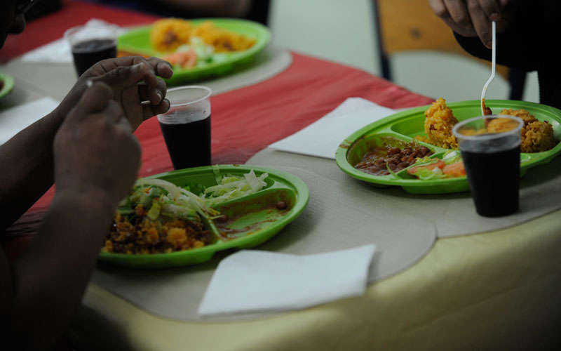 Traditional Puerto Rican meal