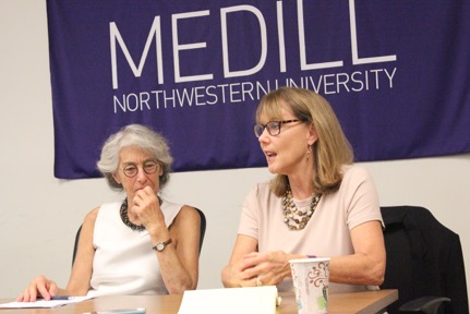Presenters speak at Medill's health care reporting conference