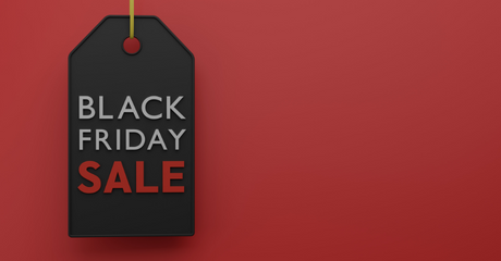 Black Friday Sale tag graphic.